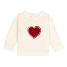 Sweatshirt Heart - Milk - Petit Bateau