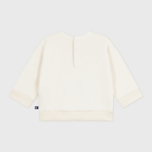 Sweatshirt Heart - Milk - Petit Bateau Sweatshirt Heart - Milk - Petit Bateau