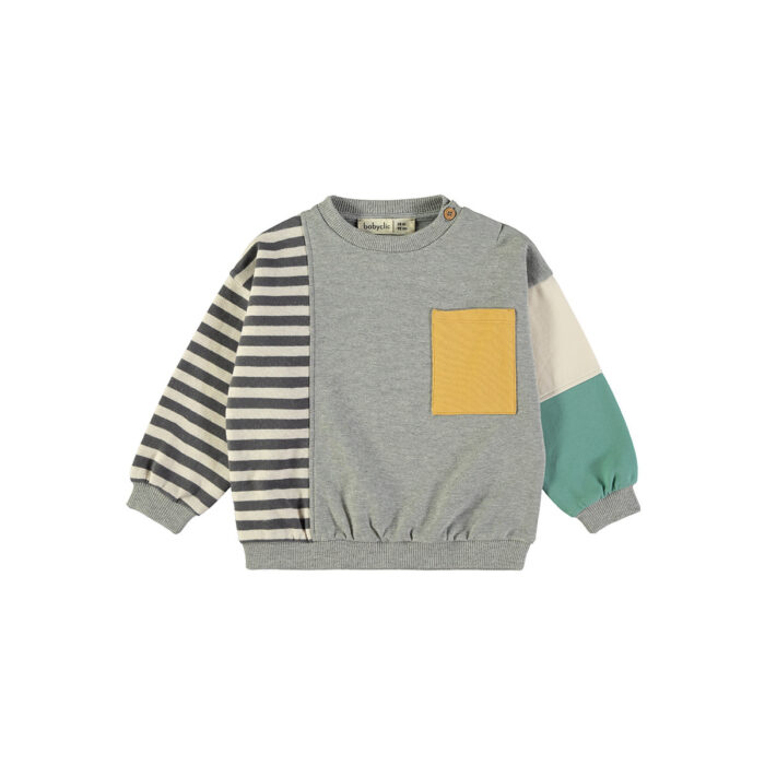 Sweatshirts - Blocks Grey - Babyclic Sweatshirts - Blocks Grey - Babyclic