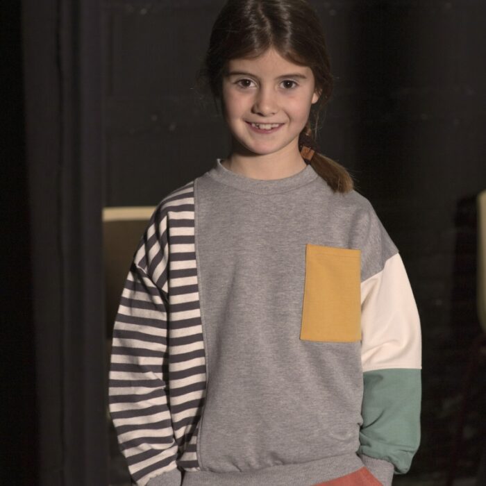 Sweatshirts - Blocks Grey - Babyclic Sweatshirts - Blocks Grey - Babyclic