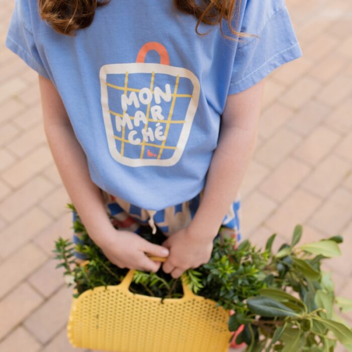 T-Shirt - Shopping Bag Blue - Babyclic T-Shirt - Shopping Bag Blue - Babyclic