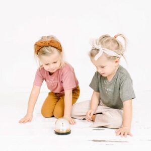 T-Shirt Mini - To The Moon - Khaki - Elle & Rapha