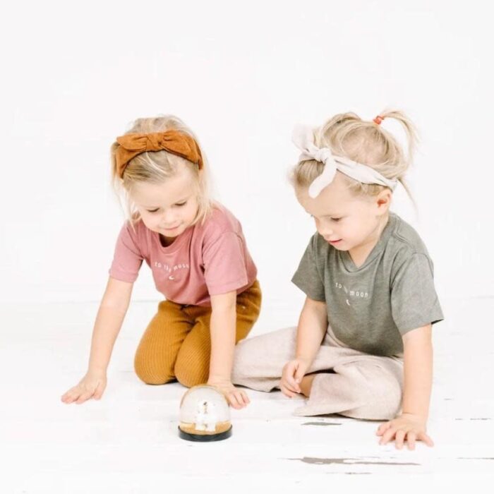 T-Shirt Mini - To The Moon - Khaki - Elle & Rapha