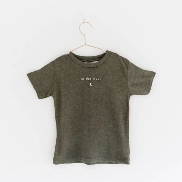 T-Shirt Mini - To The Moon - Khaki - Elle & Rapha