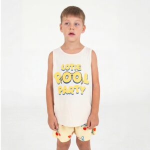 Tank Top - Lotie Pool Party Off White - Lotiekids