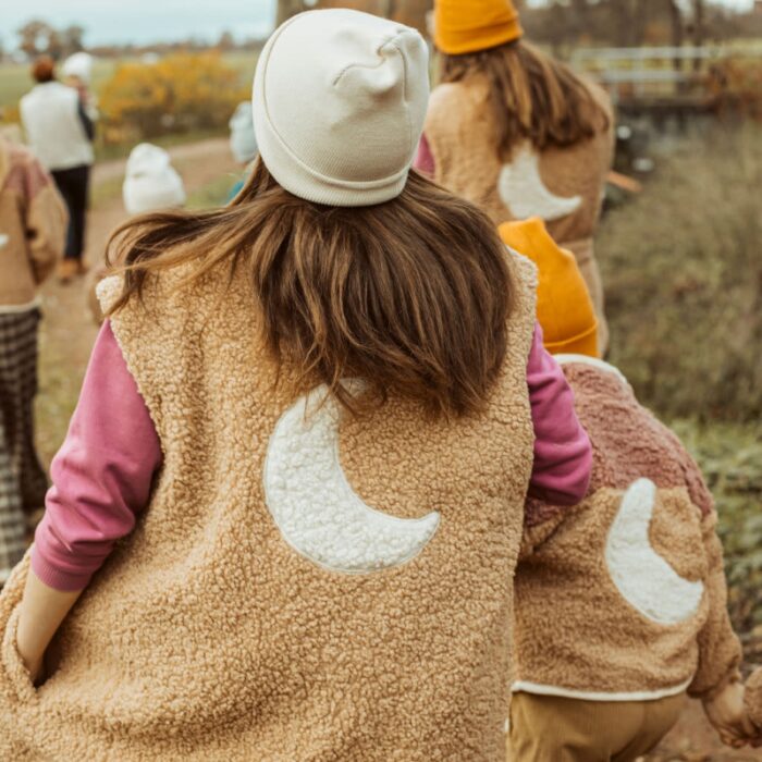 Teddy Moon Vest - Natural - Elle & Rapha
