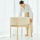 Teddy Wieg Ecru + Kindertafel - Childhome