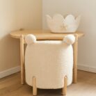 Teddy Wieg Ecru + Kindertafel - Childhome