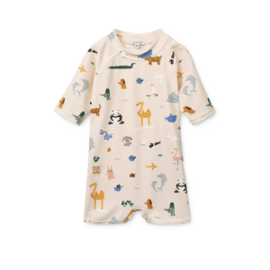 Thor Baby Swim Jumpsuit - Around the world / Sandy - Liewood