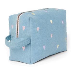 Toilettas - Denim Color Hearts - Studio Noos