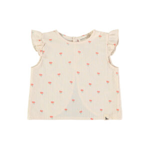 Top - Poppies Ecru - Babyclic