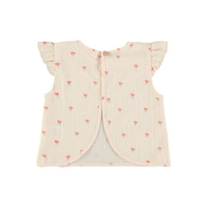 Top - Poppies Ecru - Babyclic Top - Poppies Ecru - Babyclic