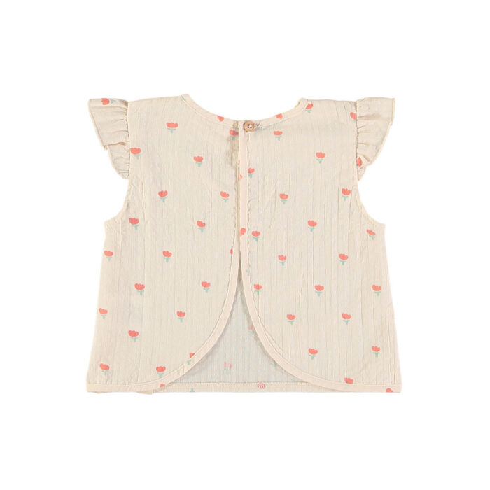 Top - Poppies Ecru - Babyclic Top - Poppies Ecru - Babyclic