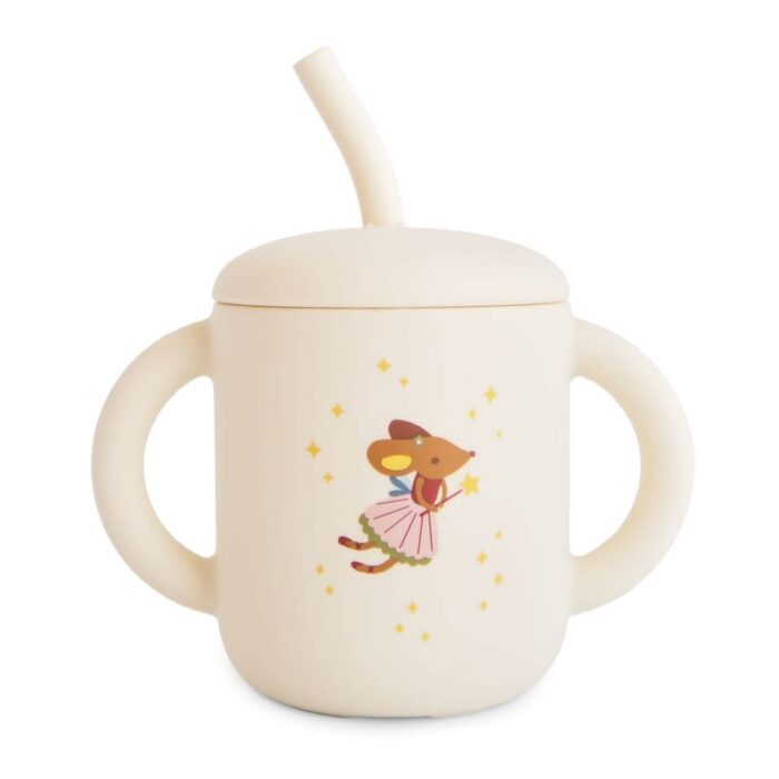 Training Cup + Straw - Fairy Mice - Mushie