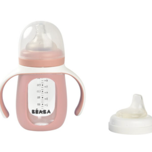 Training Glazen Fles 210ml - Old Pink - Beaba