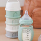 Training Glazen Fles 210ml - Sage Green - Beaba
