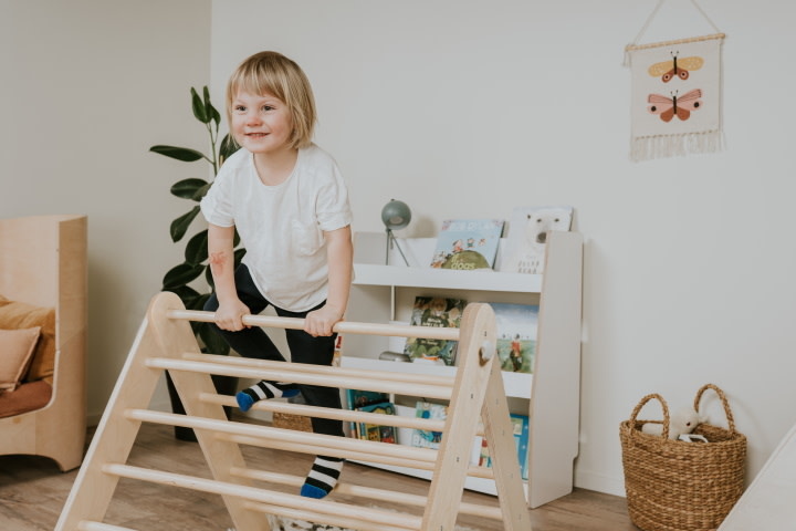 Triangle/Swedish Wall 2 in 1 - Natural Wood - Leg & Go