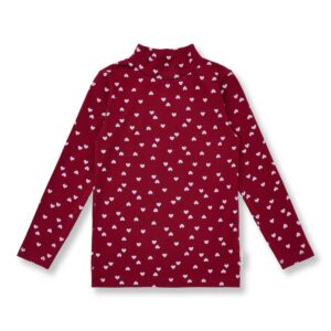 Turtle Neck - Hearts AOP − Petit Blush