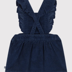 Velours Kleedje - Navy - Petit Bateau Velours Kleedje - Navy - Petit Bateau