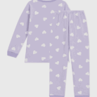 Velours Pyjama - Marshmallow Hearts - Petit Bateau