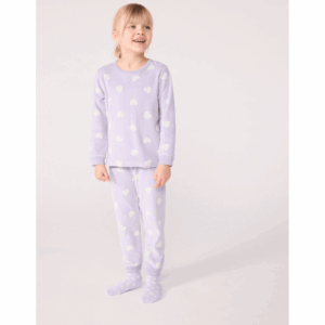 Velours Pyjama - Marshmallow Hearts - Petit Bateau