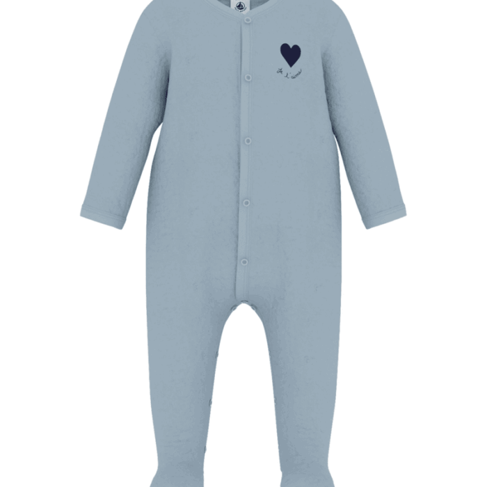 Velours Pyjama - Soft Blue - Petit Bateau Velours Pyjama - Soft Blue - Petit Bateau