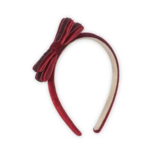 Velvet Bow Hairbrace - Red - Konges Slojd