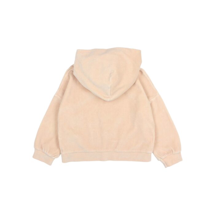 Velvet Hoodie - Cream Pink - Buho Velvet Hoodie - Cream Pink - Buho