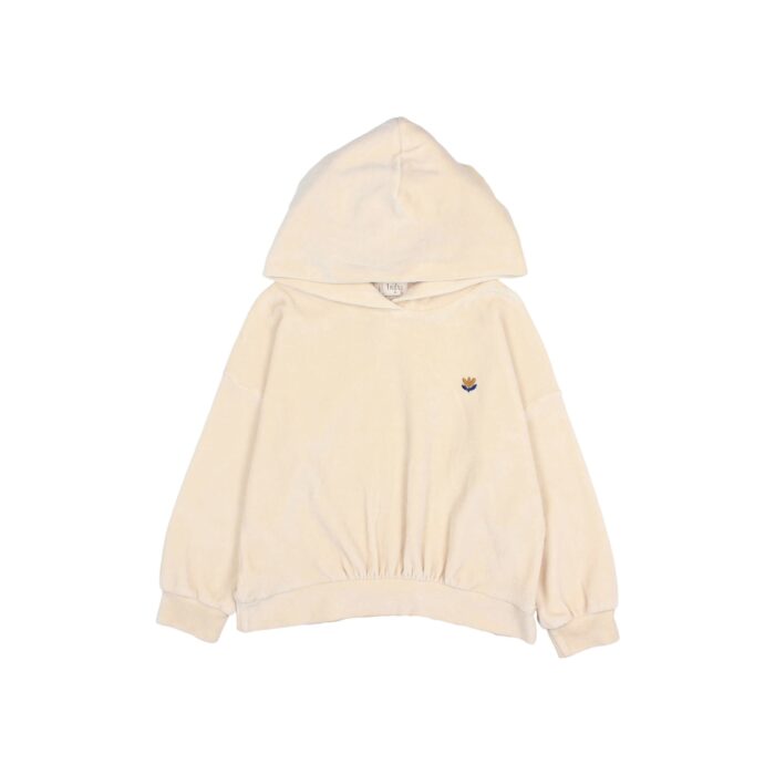 Velvet Sweatshirt - Ivory - Buho