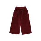 Velvet Wide Leg Pants - Pomegranate - Buho