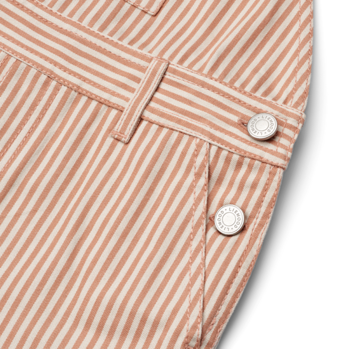 Venedict Stripe Dungaree - Tuscany Rose/Sandy - Liewood Venedict Stripe Dungaree - Tuscany Rose/Sandy - Liewood