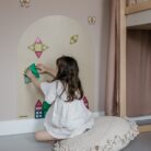 Verplaatsbare Magnetische Muursticker - Beige - Kinderly