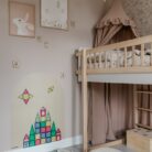 Verplaatsbare Magnetische Muursticker - Beige - Kinderly