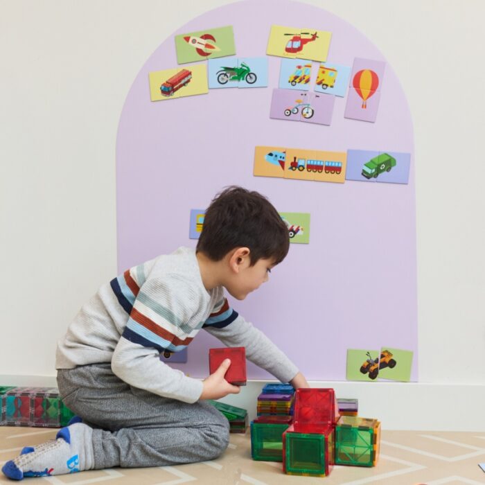 Verplaatsbare Magnetische Muursticker - Lila - Kinderly