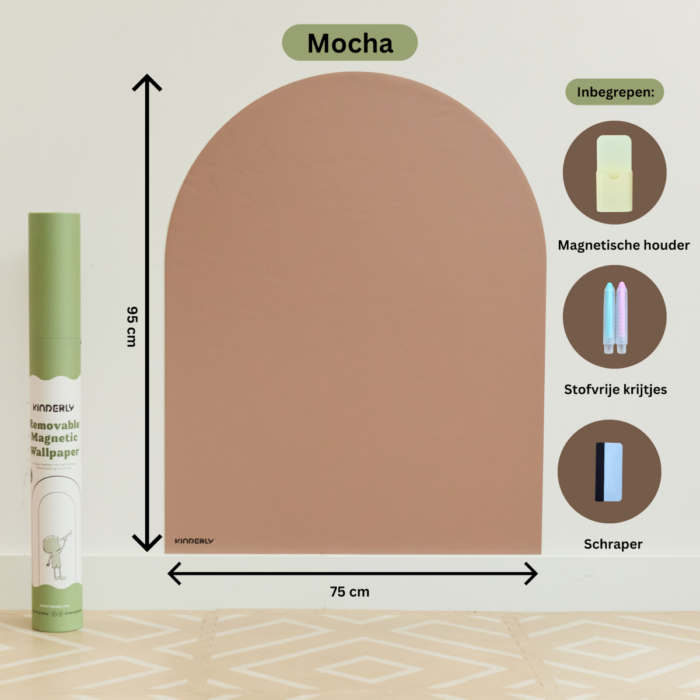 Verplaatsbare Magnetische Muursticker - Mocha - Kinderly