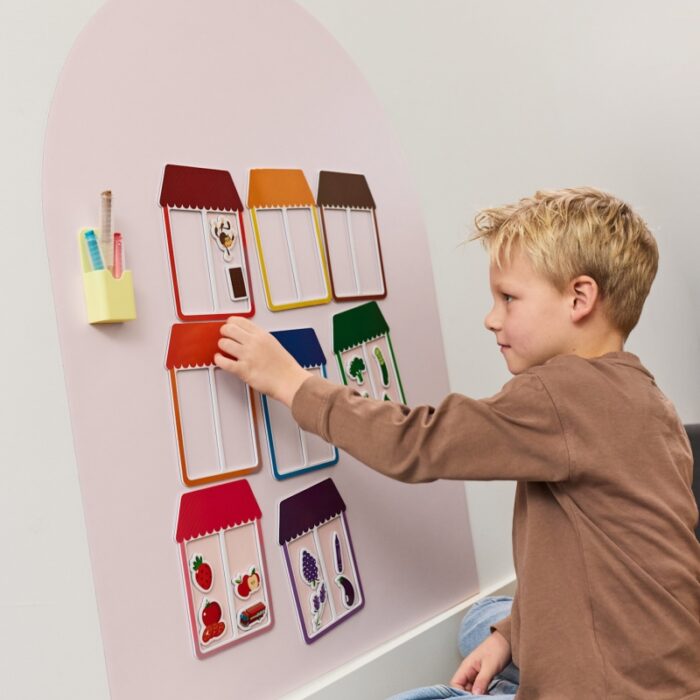 Verplaatsbare Magnetische Muursticker - Rose - Kinderly