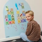 Verplaatsbare Magnetische Muursticker - Sky Blue - Kinderly