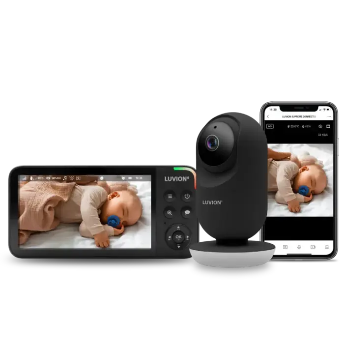 Videobabyfoon Supreme Connect 3 met app - Black - Luvion
