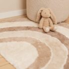 Vloerkleed Regenboog Beige - 130x80 - Little Dutch