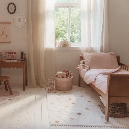Vloerkleed Stippen Rose - 120x170 - Little Dutch