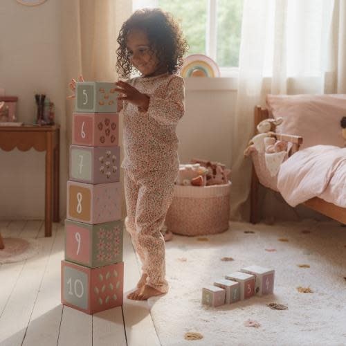 Vloerkleed Stippen Rose - 120x170 - Little Dutch