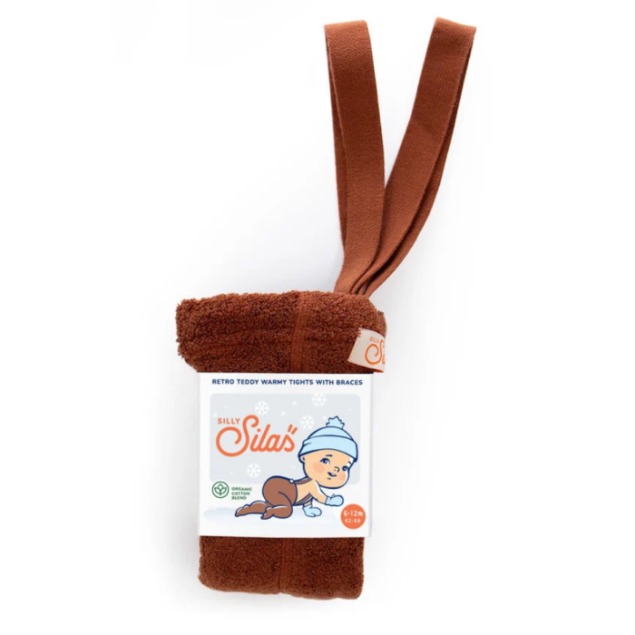 Warme Teddy Collants - Cinnamon - Silly Silas