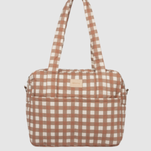 Waterproof Stroller Bag Hyde Park - Terracotta Checks - Nobodinoz