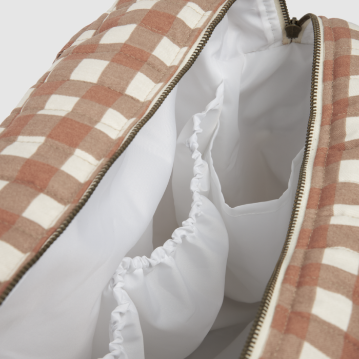 Waterproof Stroller Bag Hyde Park - Terracotta Checks - Nobodinoz
