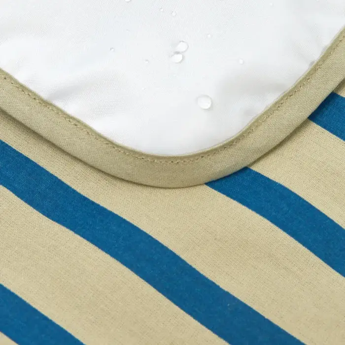 Waterproof Verzorgingsmatje Stories - Green Blue Stripes - Nobodinoz