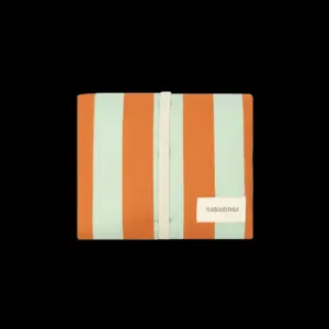 Waterproof Verzorgingsmatje Stories - Green Orange Stripes - Nobodinoz