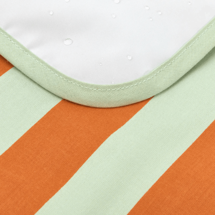Waterproof Verzorgingsmatje Stories - Green Orange Stripes - Nobodinoz