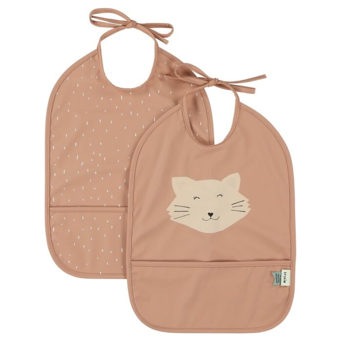 Waterproof bib 2-pack - Mrs. Cat - Trixie