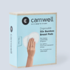 Wegwerp Bamboo Borstcompressen - 50 stuks - Carriwell