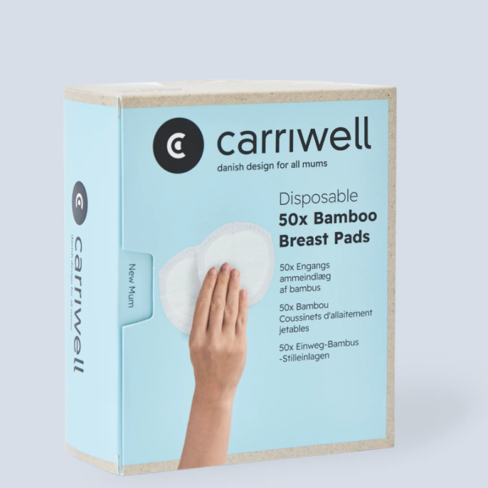 Wegwerp Bamboo Borstcompressen - 50 stuks - Carriwell Wegwerp Bamboo Borstcompressen - 50 stuks - Carriwell